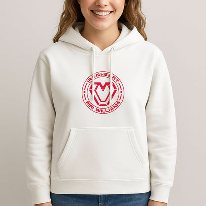 Metal Heart Riri Womans Hooded Sweatshirt