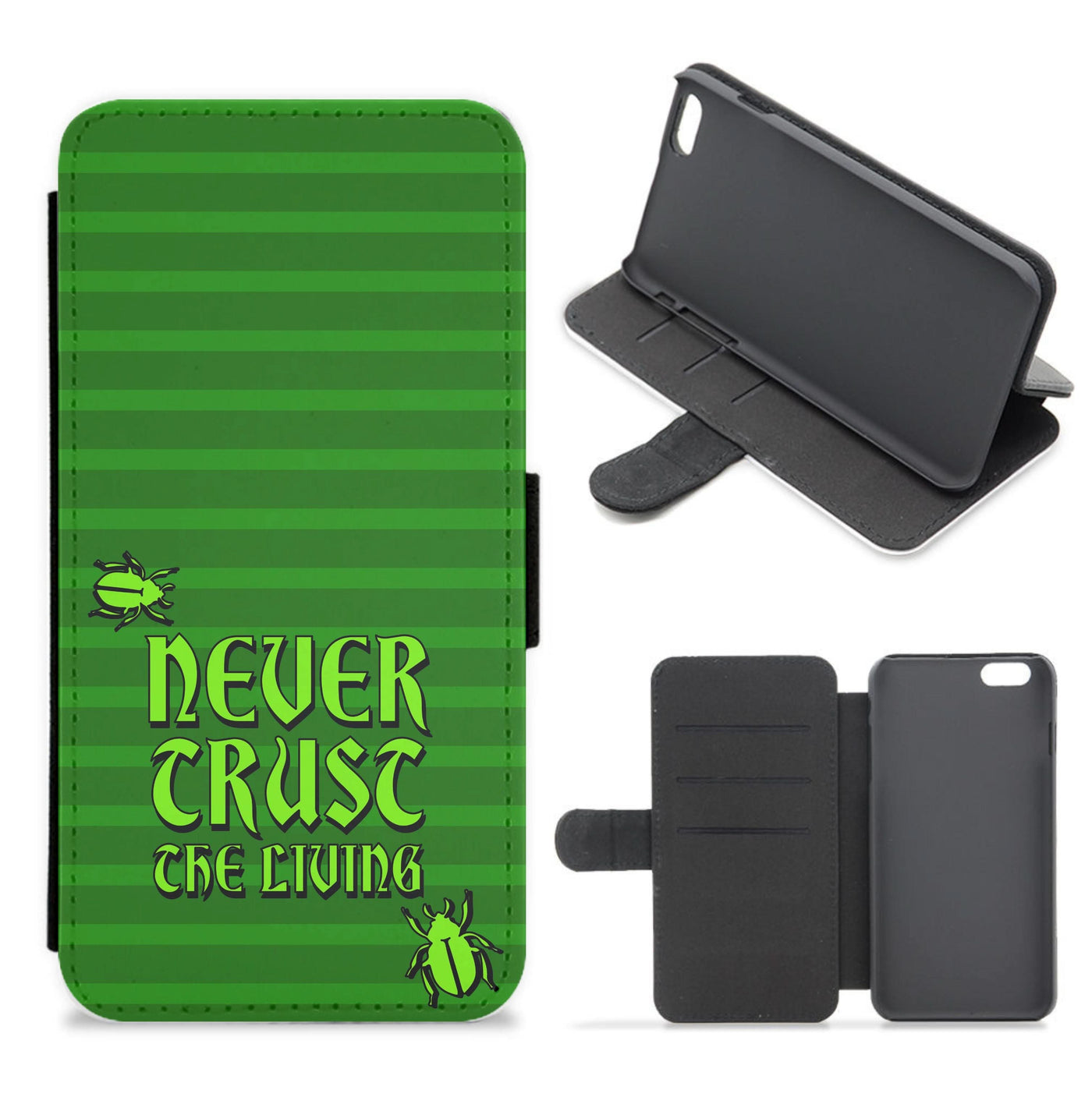 Never Trust The Living Flip / Wallet Phone Case