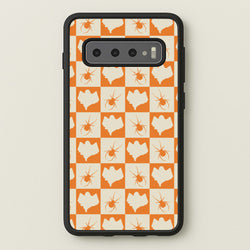 Spiders And Ghosts Checkered Pattern II Galaxy S10 Plus Case