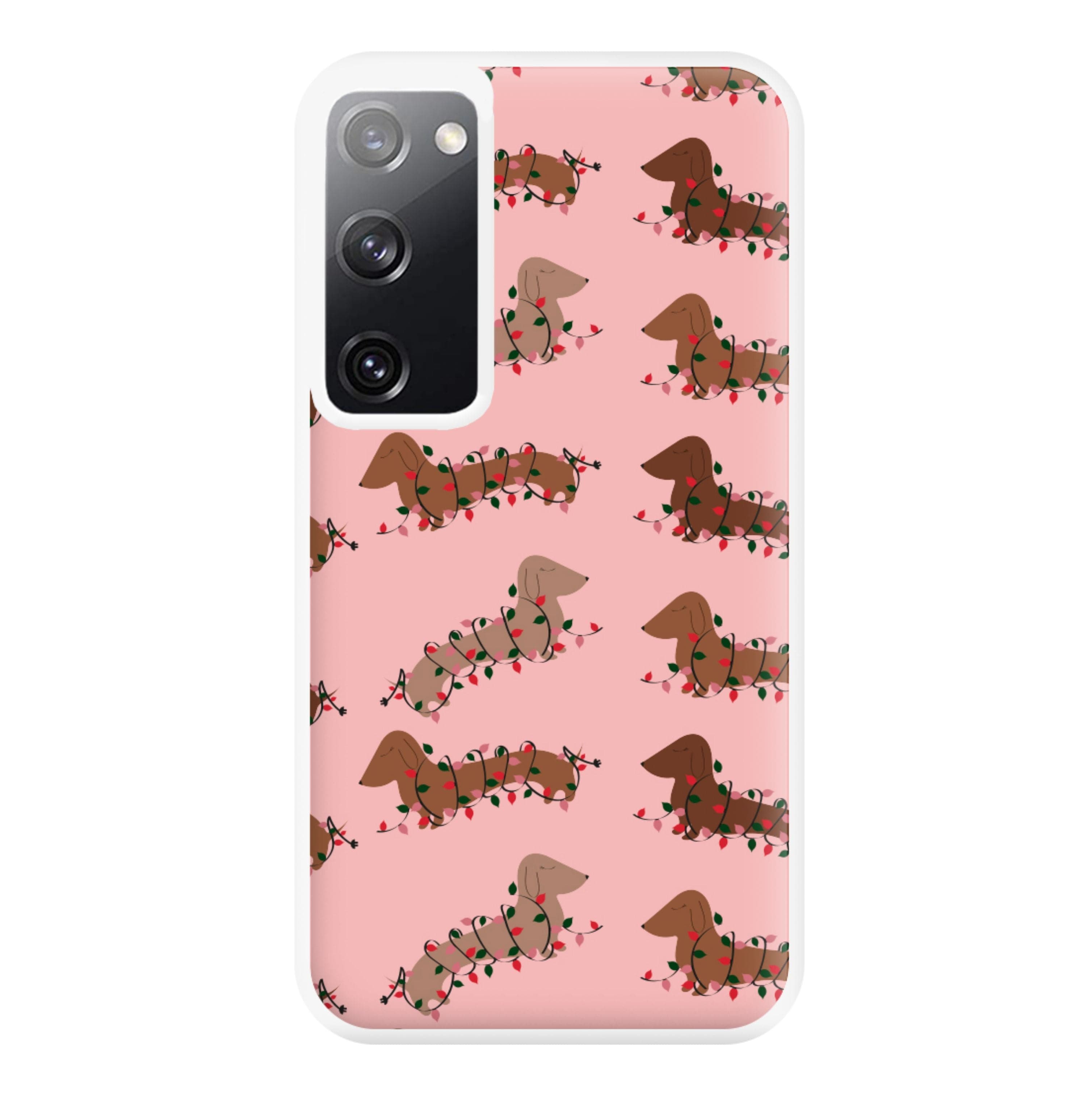 Dachshund Christmas Pattern Phone Case