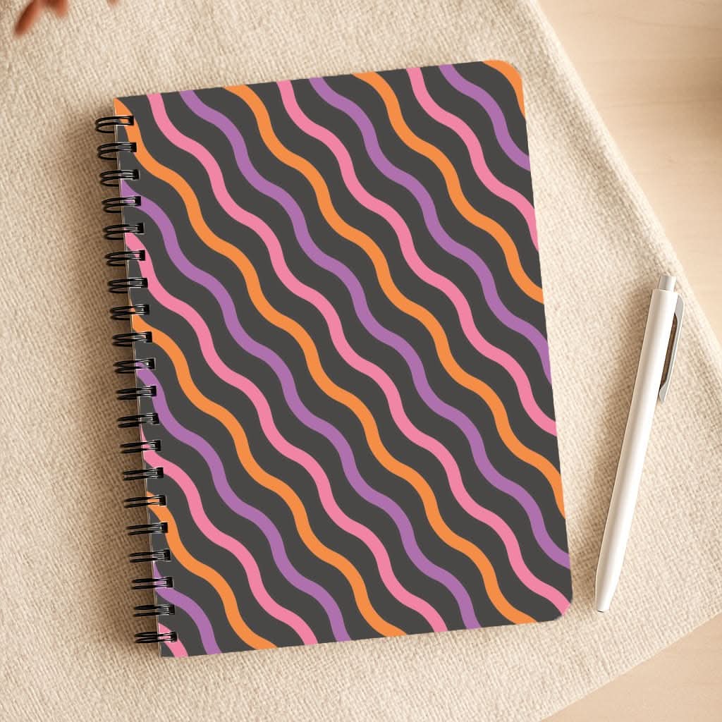 Wavy Abstract Halloween Pattern Notepad