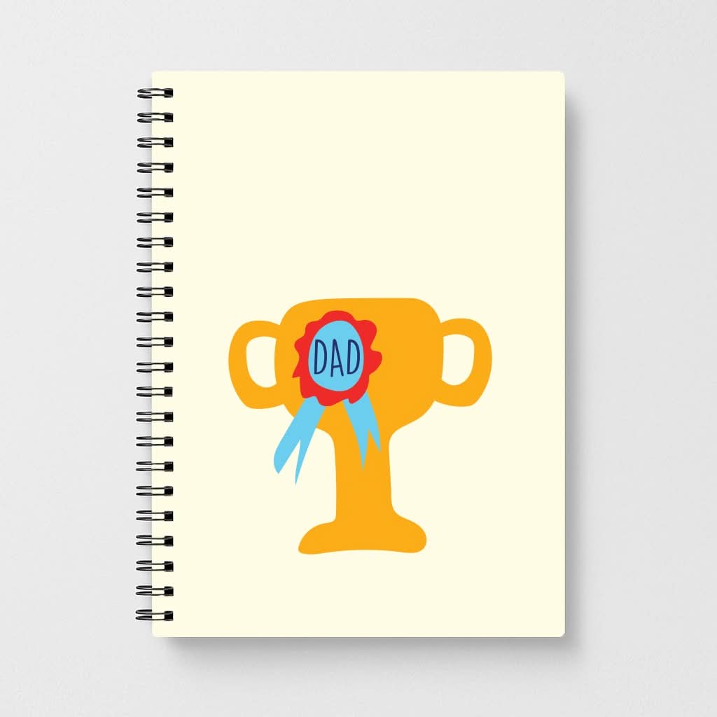 Cartoon Dad Trophy Notebook