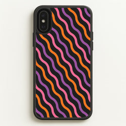 Wavy Abstract Halloween Pattern iPhone XS Max Case
