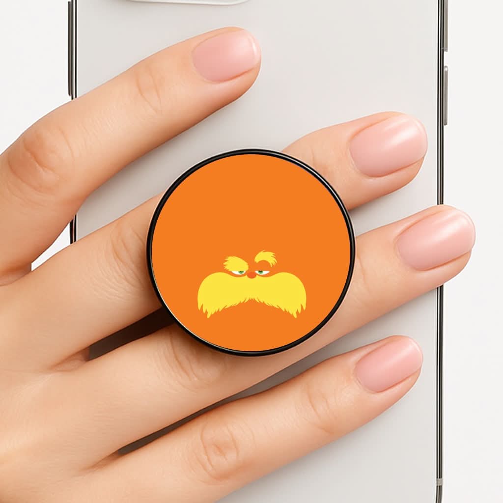 Orange Tree Creature Face Phone Grip