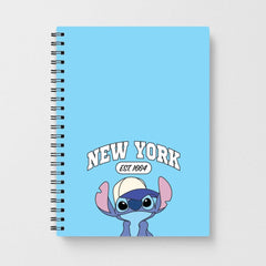 New York Blue Alien Notebook