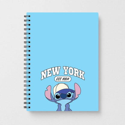 New York Blue Alien Notebook