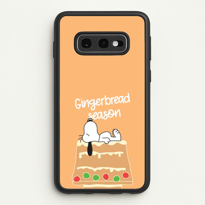 Cartoon Beagle Gingerbread House Galaxy S10e Case