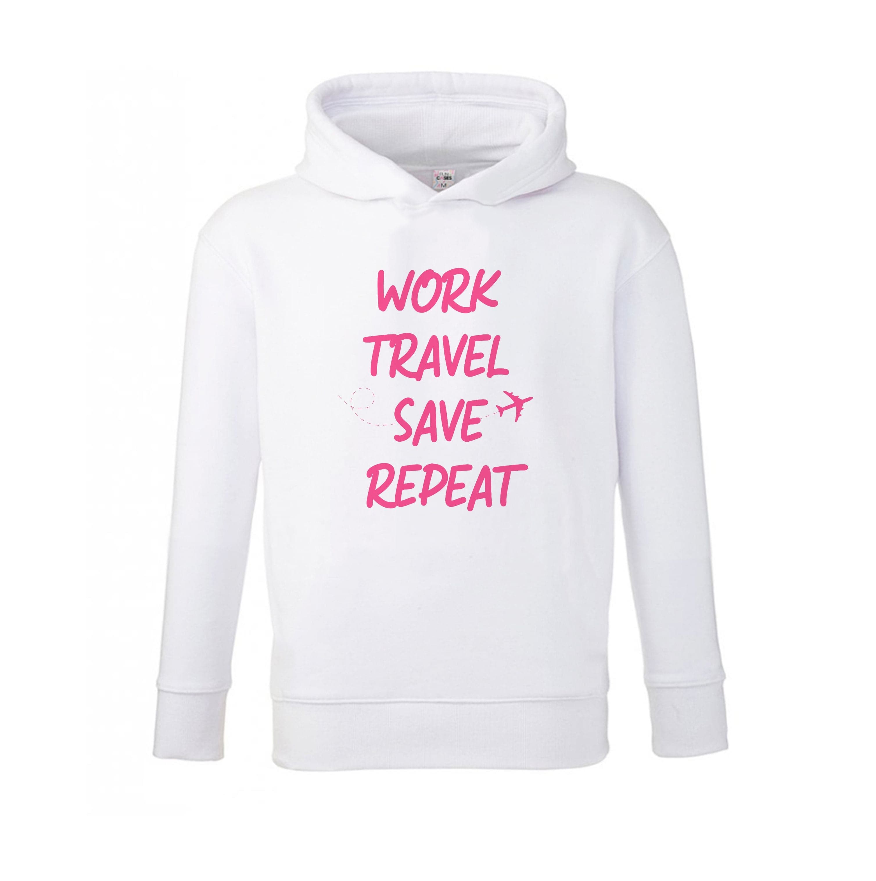 Work Travel Save Repeat - Travel Kids Hoodie