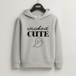 Wicked Cute Grey Kids Hoodie