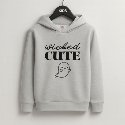 Wicked Cute Grey Kids Hoodie