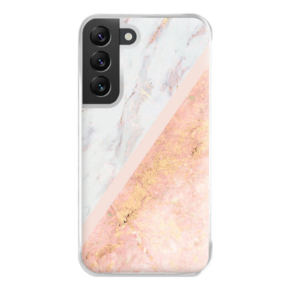 Marble and Rose Gold Phone Case