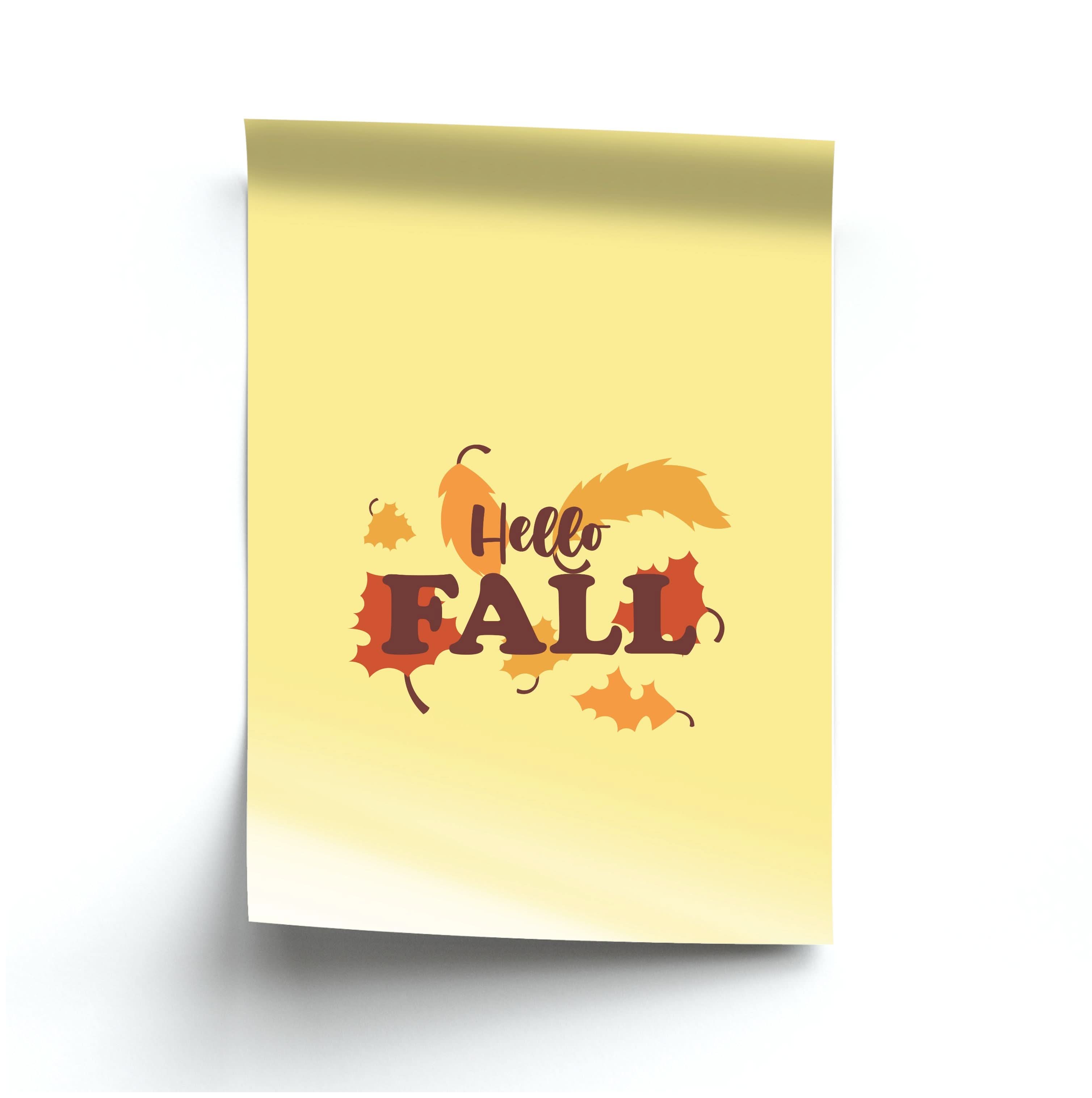 Hello Fall Poster