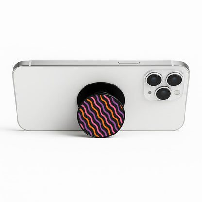 Wavy Abstract Halloween Pattern Phone Stand