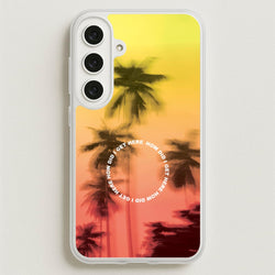 Palm Trees Circle Galaxy S25FE Case