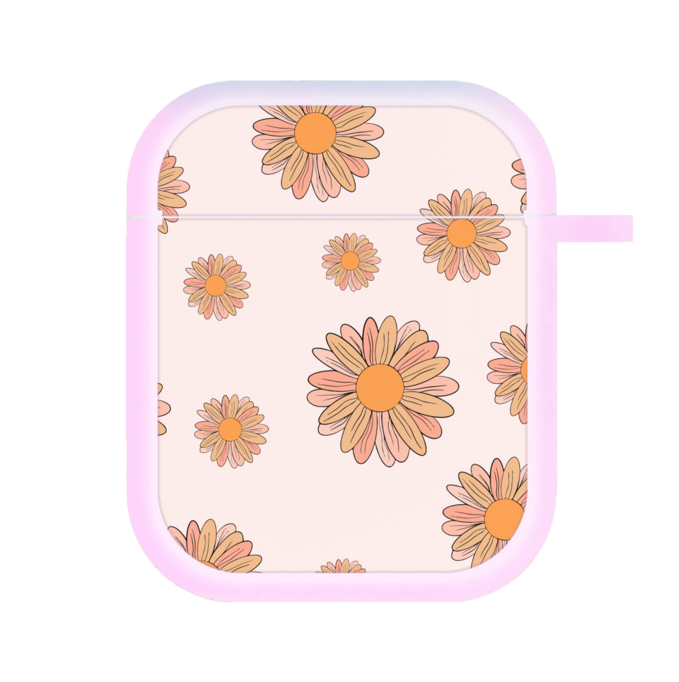 Peach Daisy AirPods Case