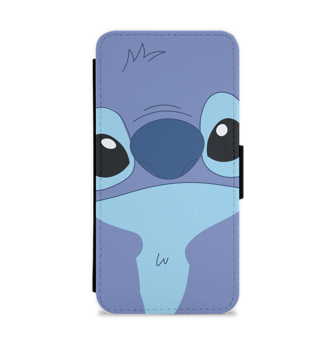 Blue Alien Face Flip / Wallet Phone Case