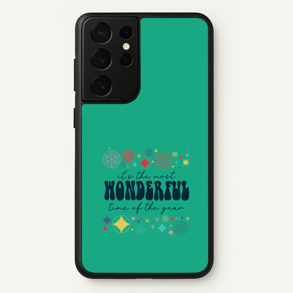 The Most Wonderful Time Of The Year Geometric Galaxy S21 Ultra Case