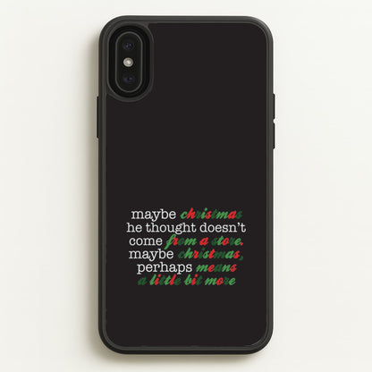 Green Creature Quote iPhone XS Max Case