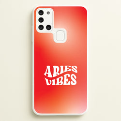 Aries Vibes Gradient Zodiac Galaxy A21s Case