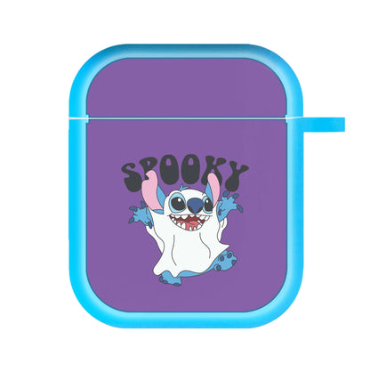 Spooky Cute Blue Alien AirPods Case
