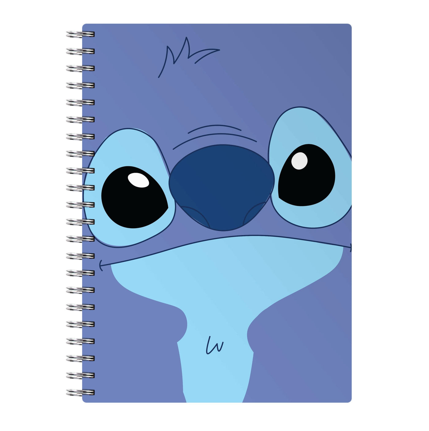 Blue Alien Face Notebook