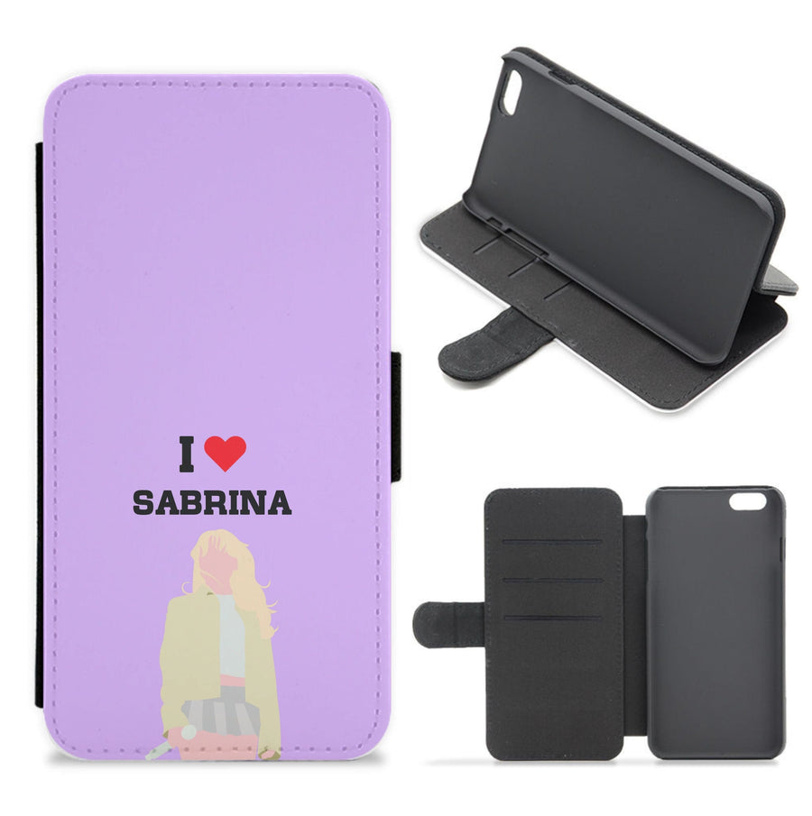 I Love Sabrina Carpenter Flip / Wallet Phone Case
