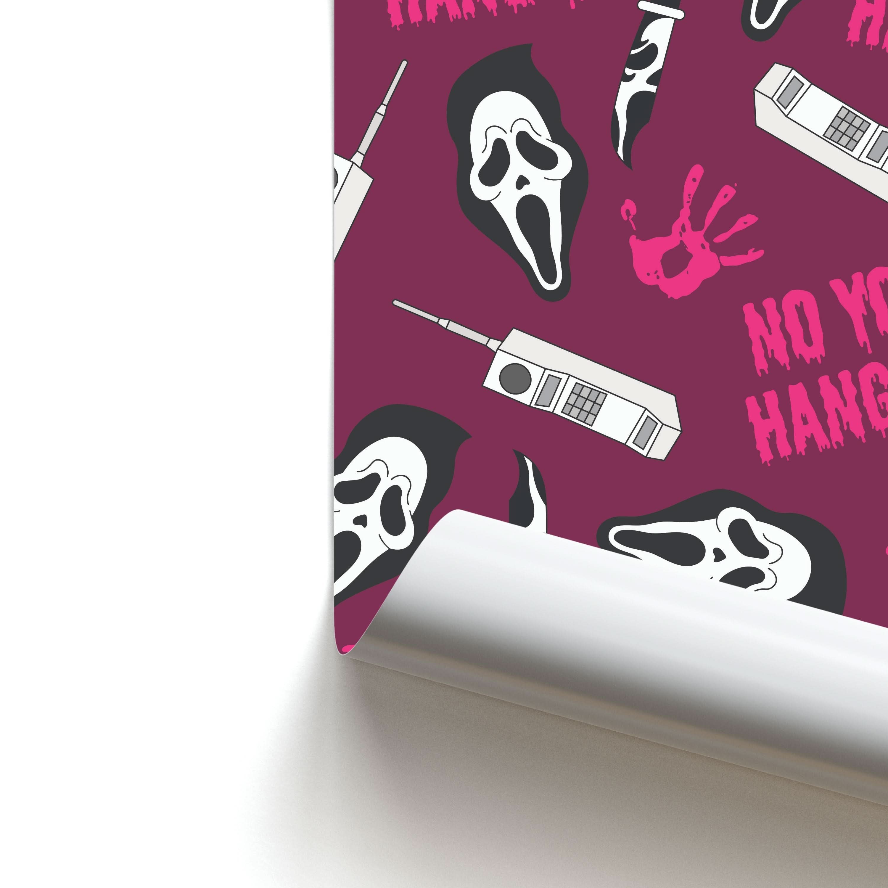 Scary Movie Props Patterm Poster