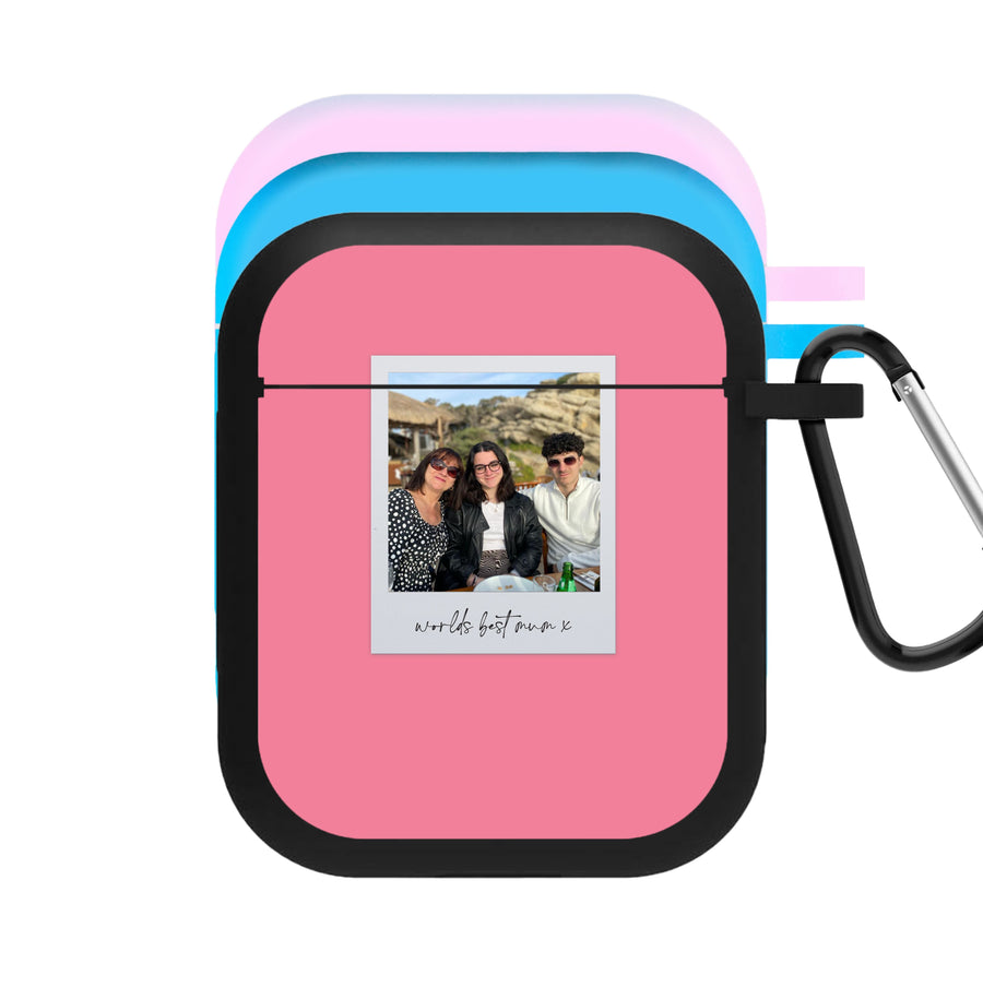 Worlds Best Mum Polaroid - Personalised Mother's Day AirPods Case