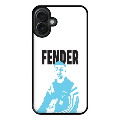 Fender Silhouette Blue iPhone 16 Plus Case