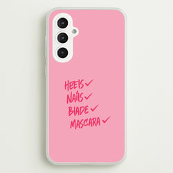 Heels, Nails, Blade, Mascara Galaxy S23FE Case