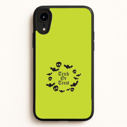 Trick Or Treat Wreath iPhone XR Case