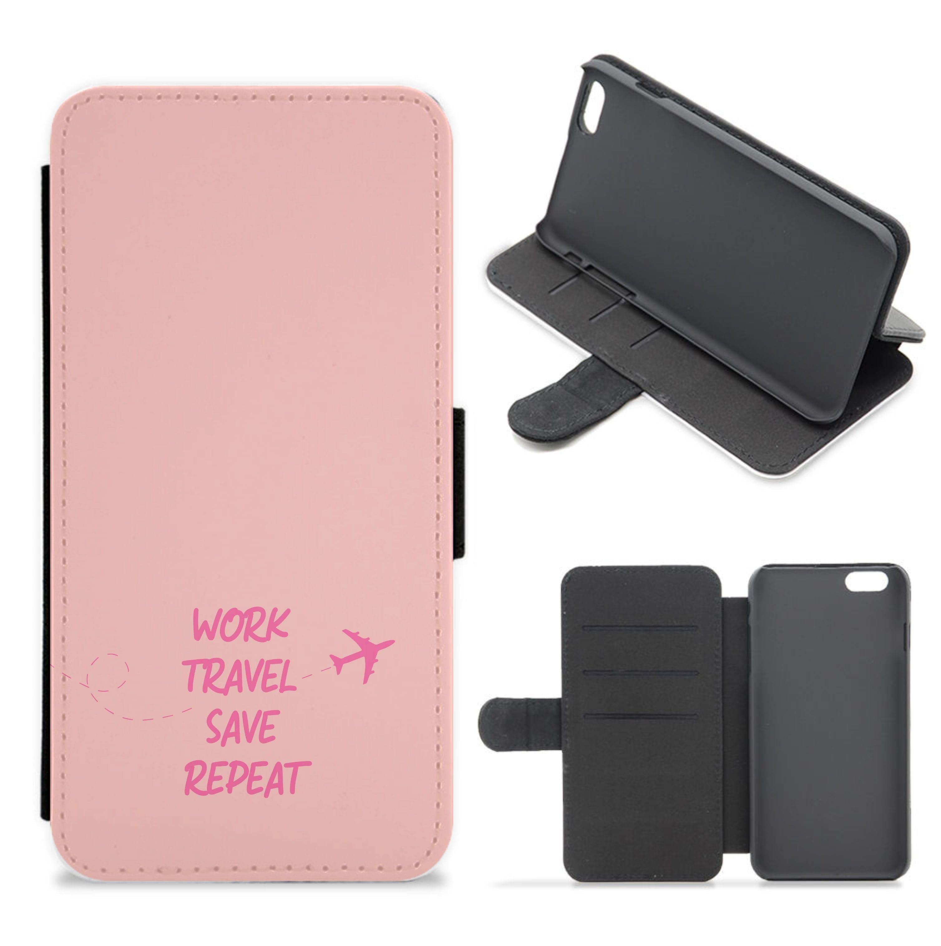 Work Travel Save Repeat - Travel Flip / Wallet Phone Case