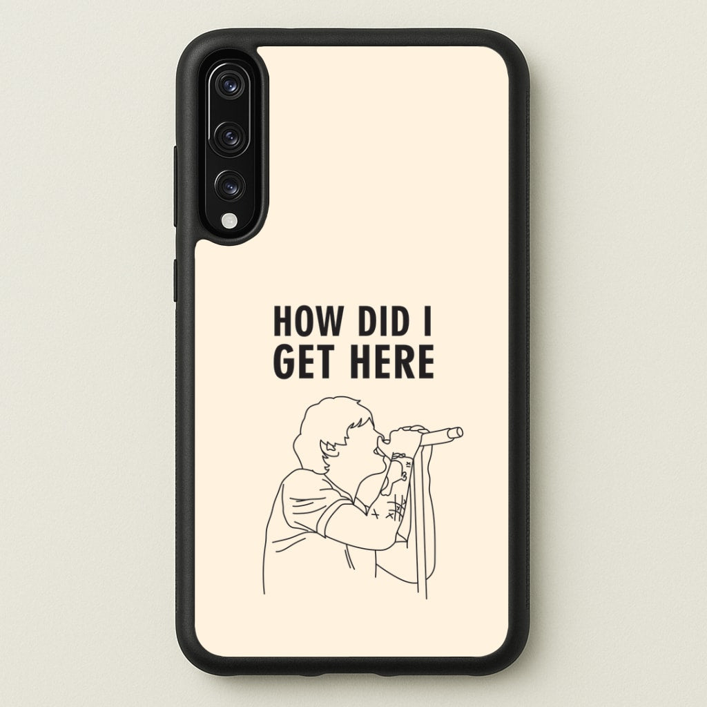 How Did I Get Here Outline Huawei P20 Pro Case