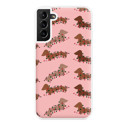 Dachshund Christmas Pattern Phone Case