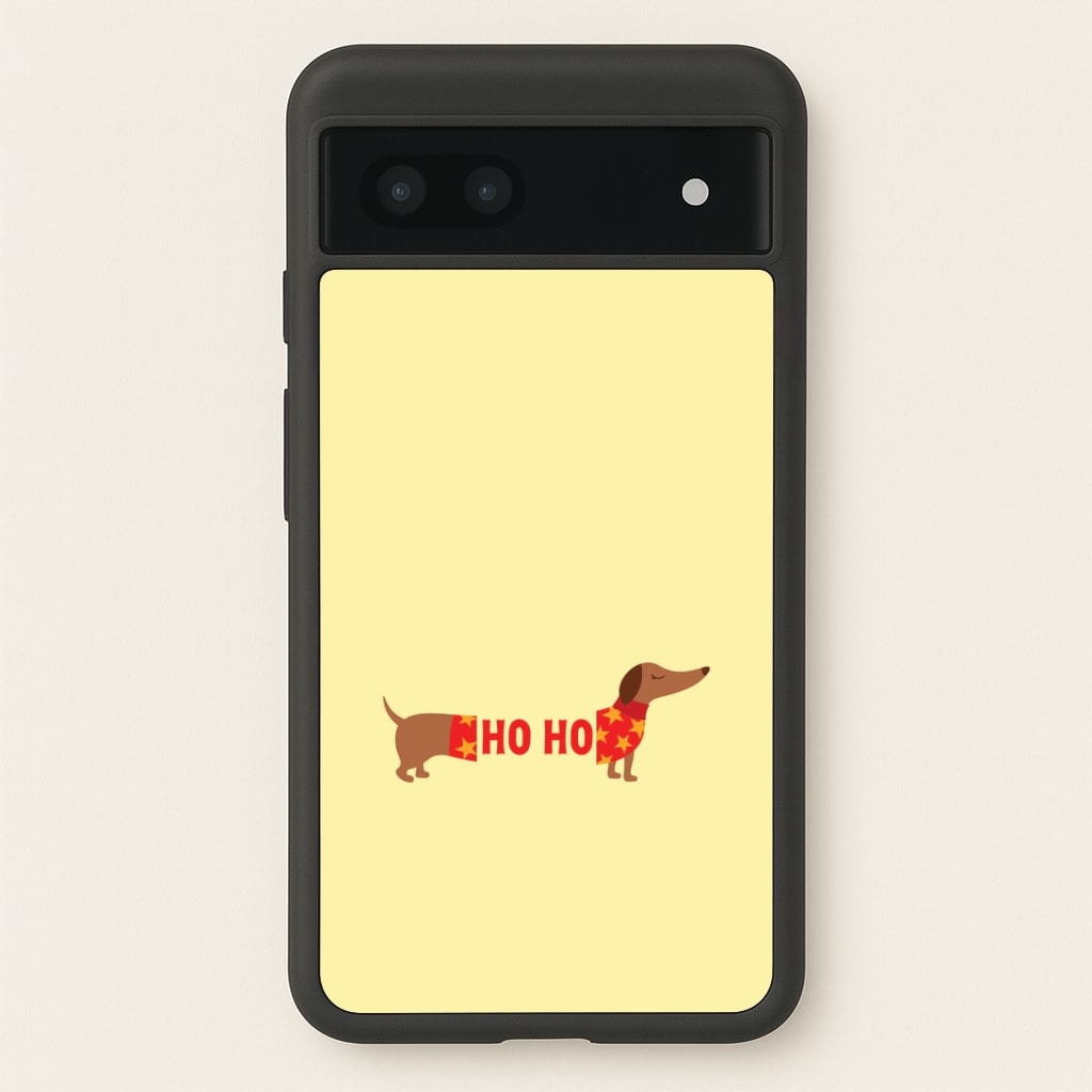 Christmas Jumper Ho Ho Dachshund Google Pixel 6a Case