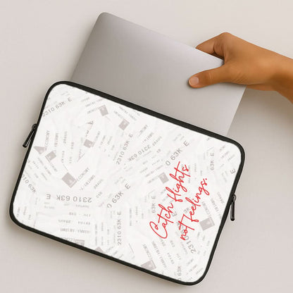 Catch Flights Not Feelings Collage MacBook Cover