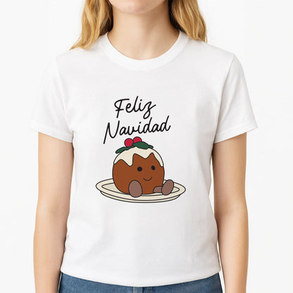 Christmas Pudding Plush Womens T-Shirt