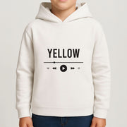 Yellow Music Player Kids Hoodie 4
