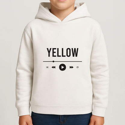 Yellow Music Player Boys Hoodie