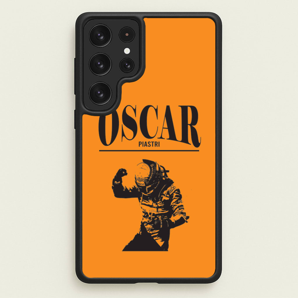 Oscar Orange And Black Galaxy S22 Ultra Case