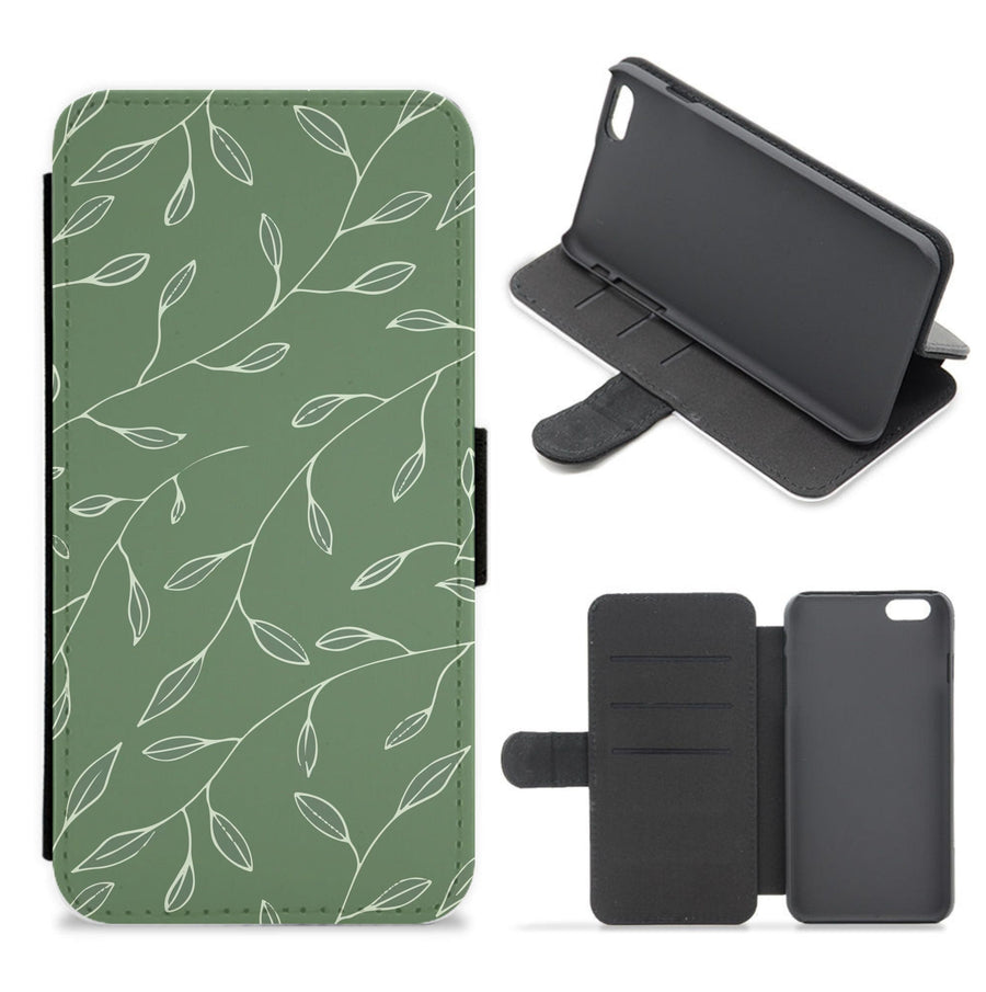 Thin Leaves - Foliage Flip / Wallet Phone Case