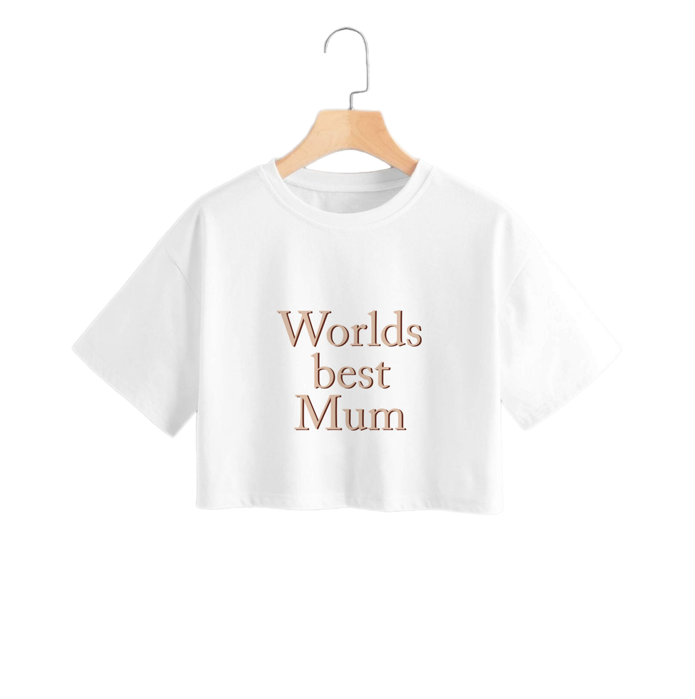 Worlds Best Mum - Floral Mother's Day Crop Top