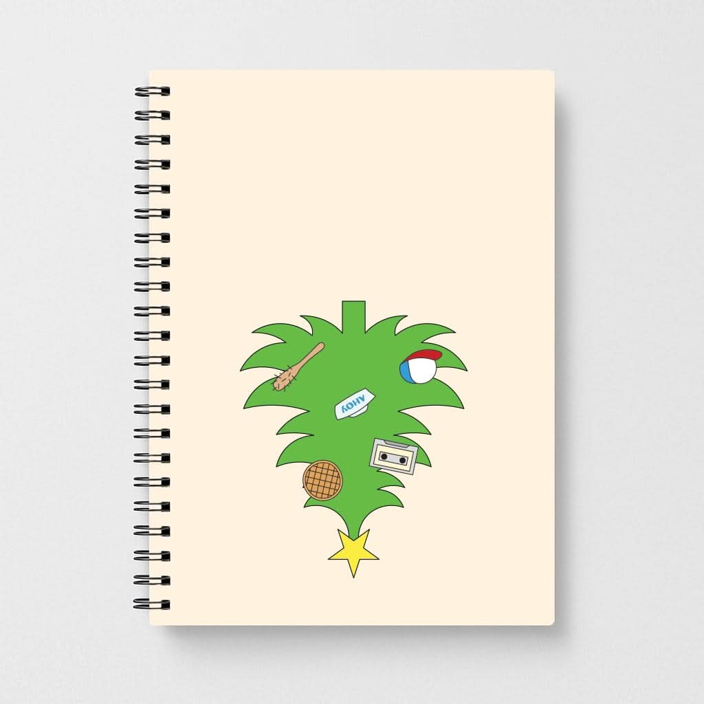 Upside Down Christmas Tree Notebook