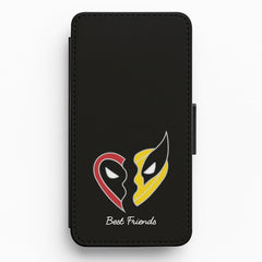 Superhero Best Friends Locket Flip / Wallet Phone Case