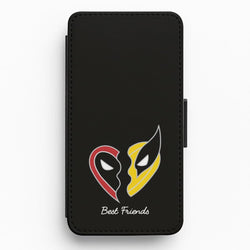 Superhero Best Friends Locket Flip / Wallet Phone Case