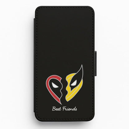 Superhero Best Friends Locket Flip / Wallet Phone Case