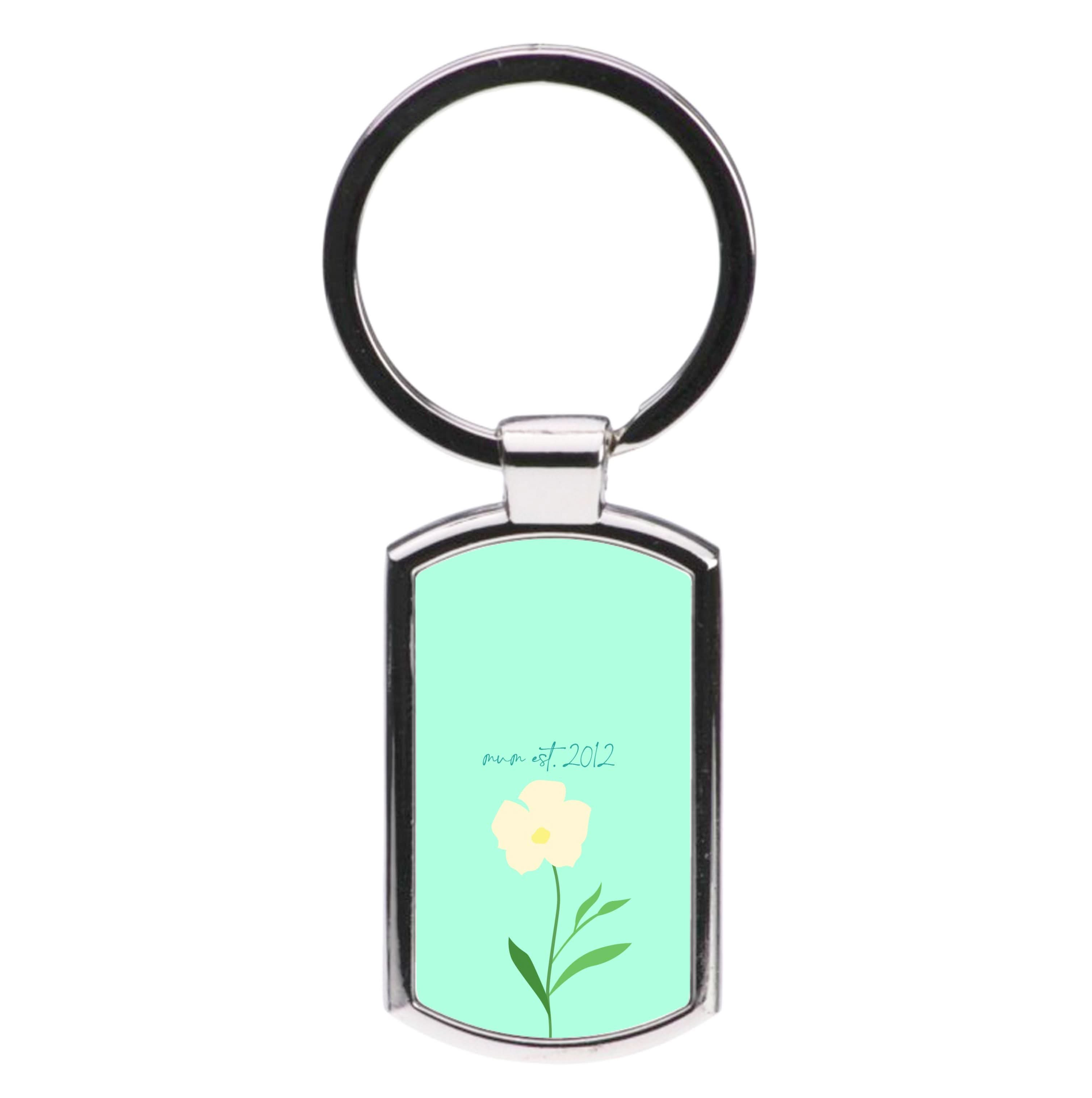 Baby Blue Mum Est Luxury Keyring