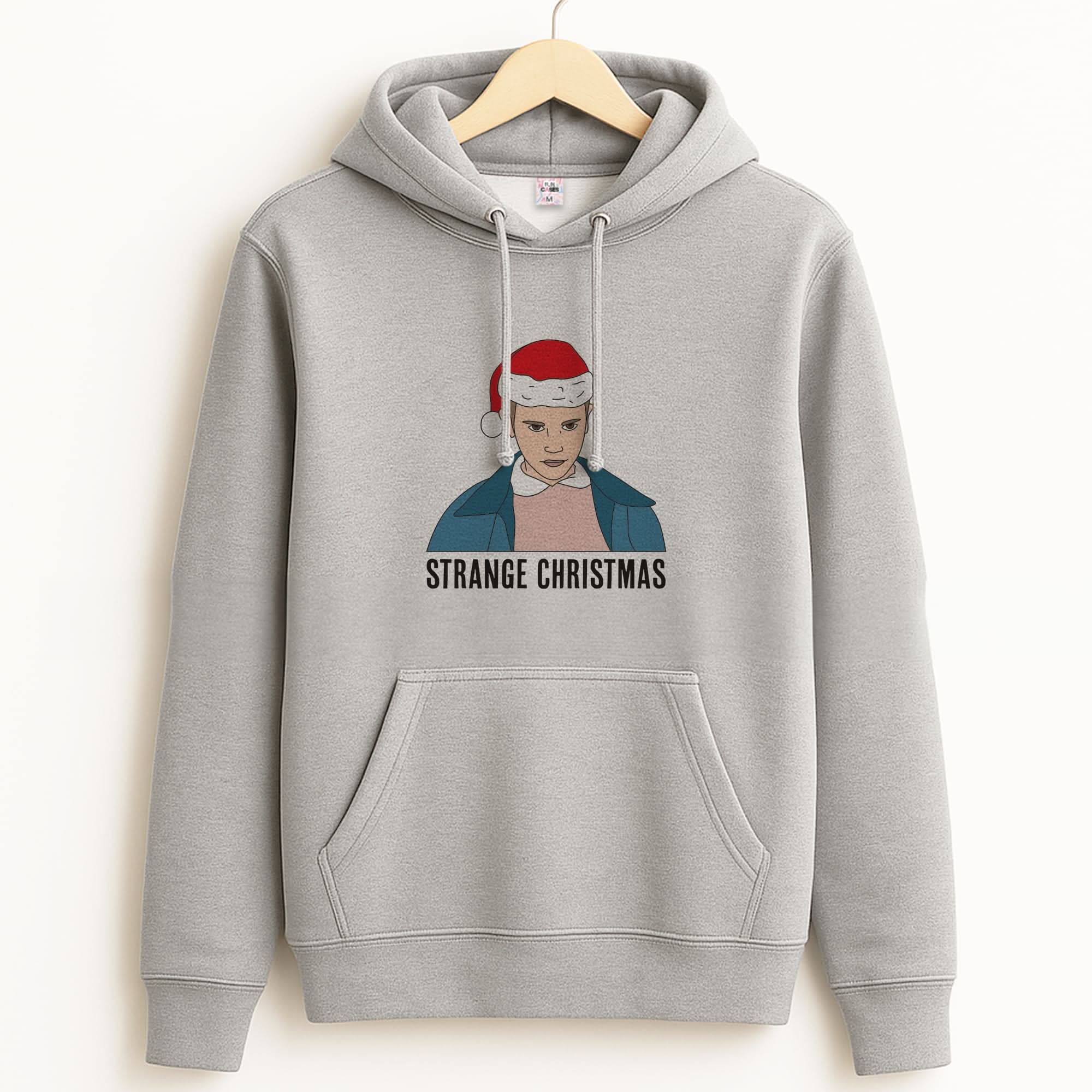 Strange Christmas  Unisex Grey Hoodie