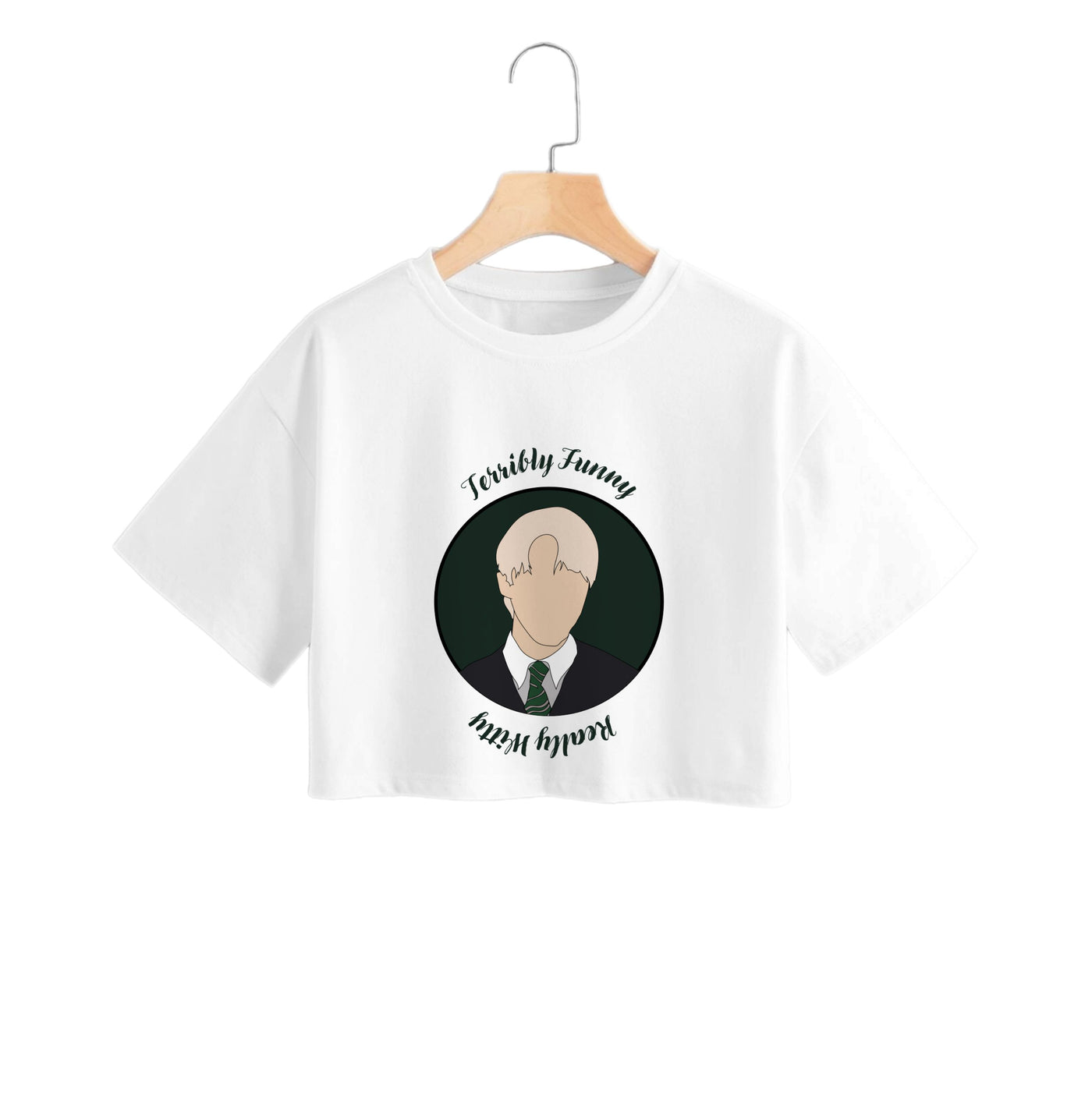 Terribly Funny, Really Witty Draco Malfoy - Harry Potter Crop Top