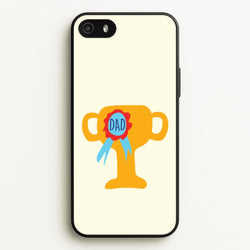 Cartoon Dad Trophy iPhone 5 / 5s / SE 2016 Case